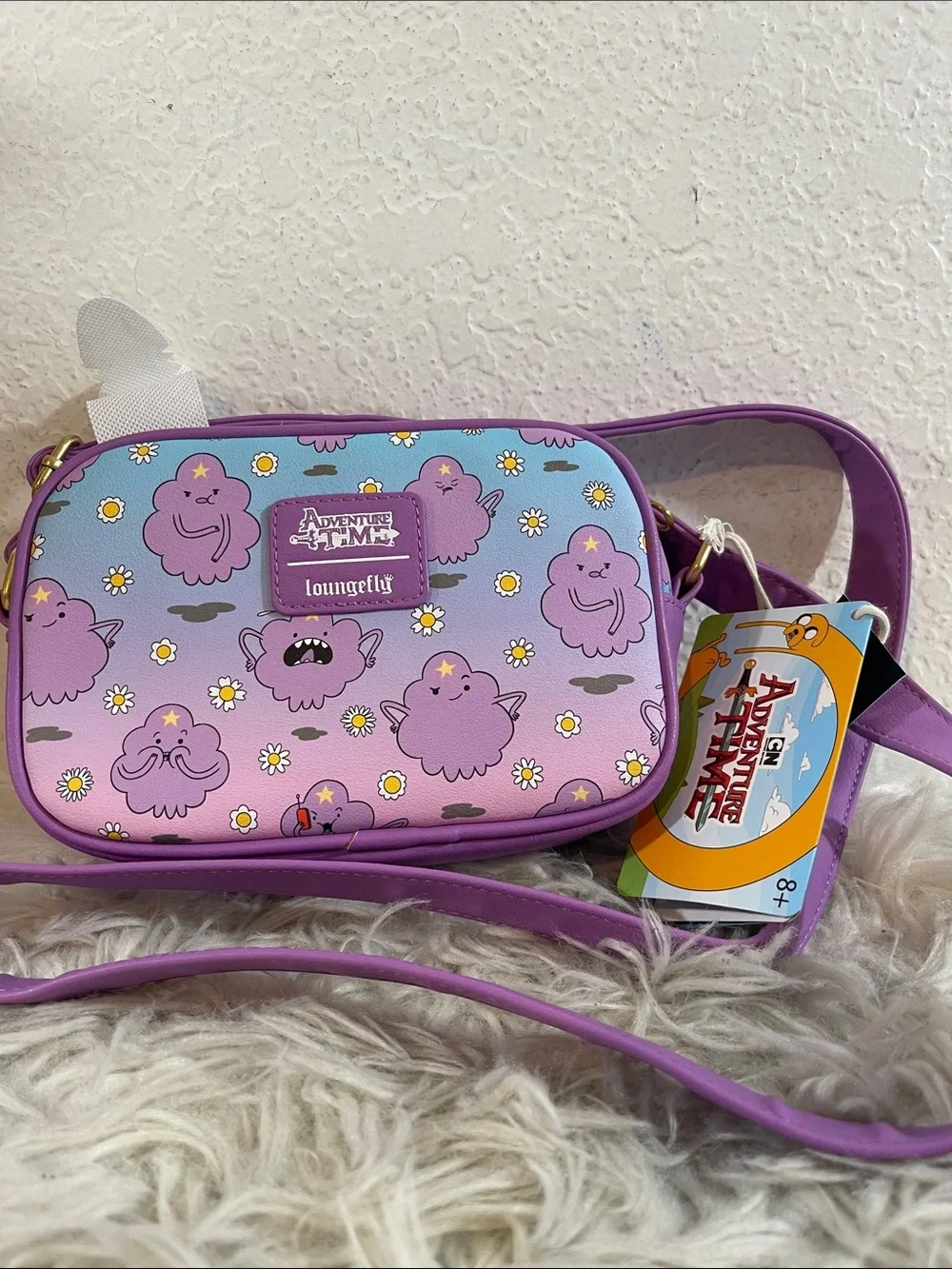 Loungefly Adventure Time Lumpy Space Princess Camera Crossbody Bag NEW